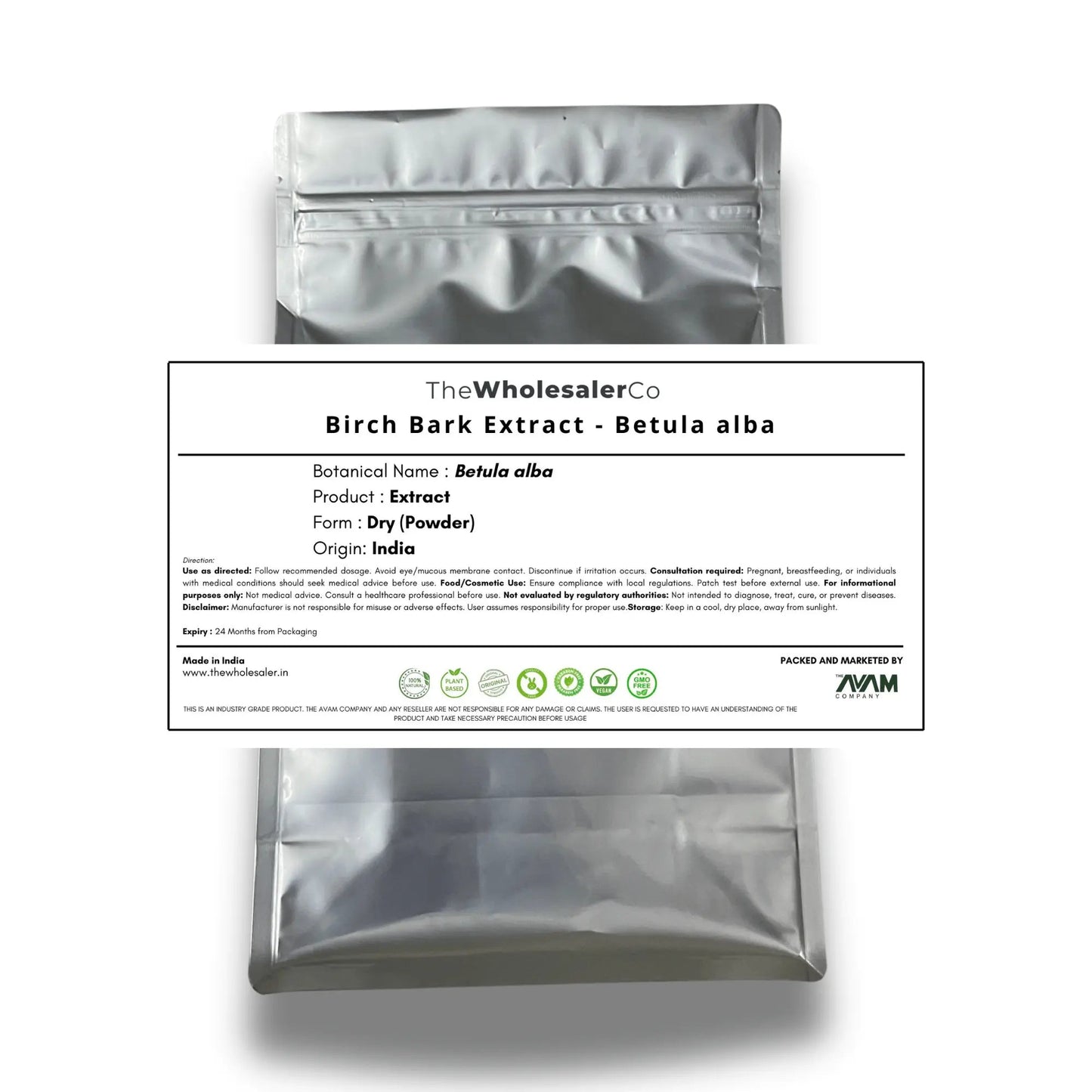 Birch Bark Extract - Betula alba Bulk Supplier@TheWholesaleCo Prices