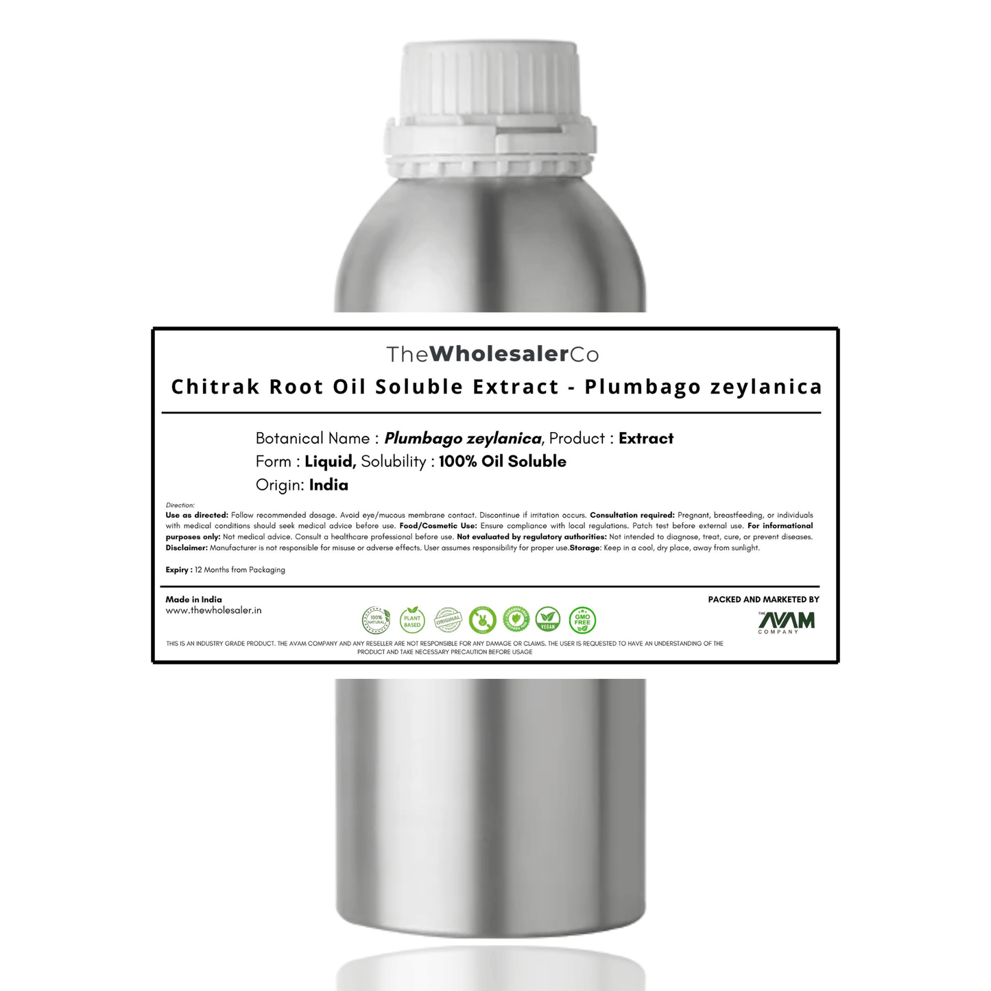 Chitrak Root Oil Soluble Extract - Plumbago zeylanica