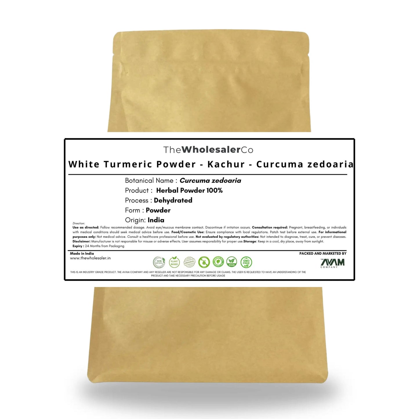 Kachur Powder - White Turmeric - Curcuma zedoaria Bulk Supplier@TheWholesaleCo Prices