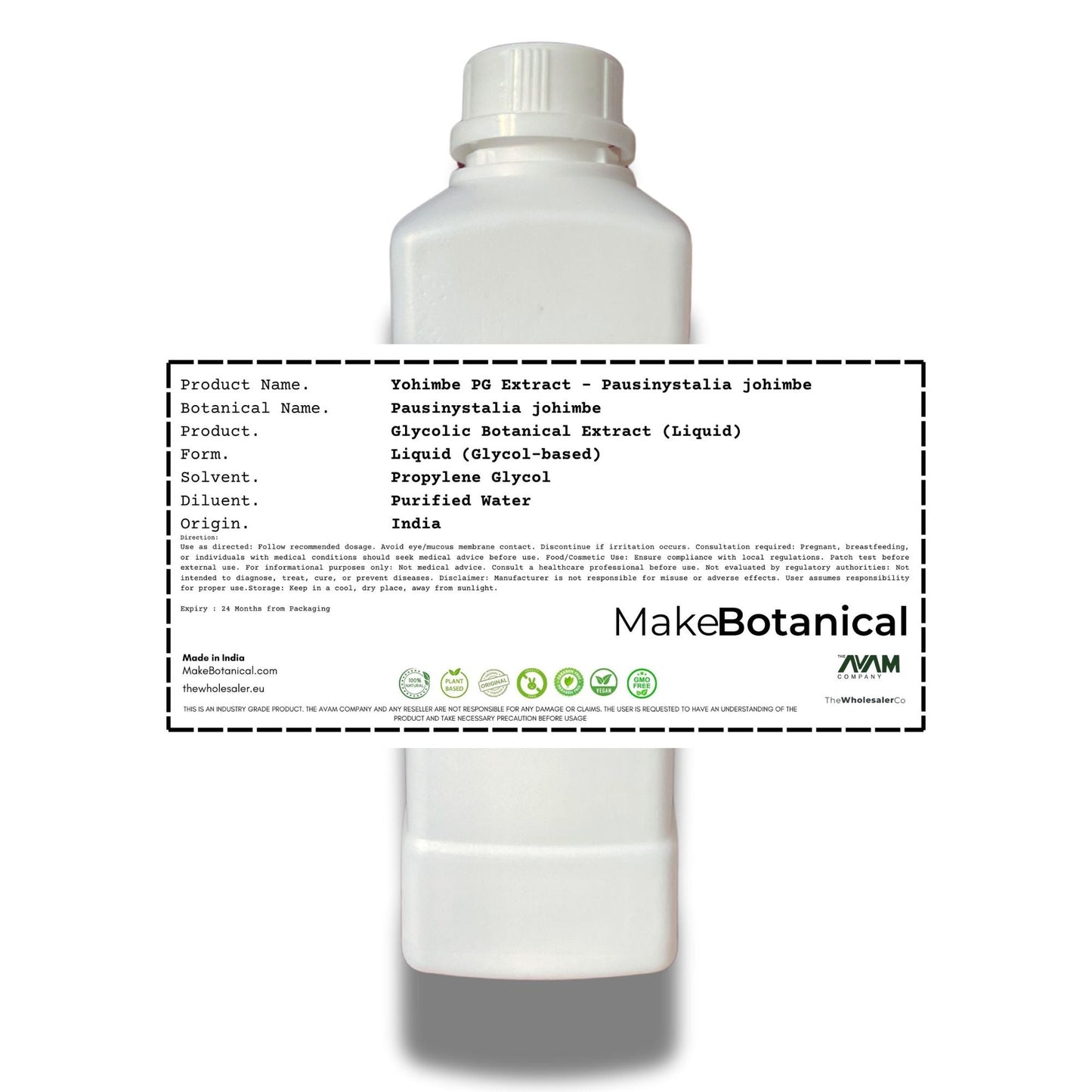 Yohimbe PG Extract (2% Yohimbine) - Pausinystalia johimbe