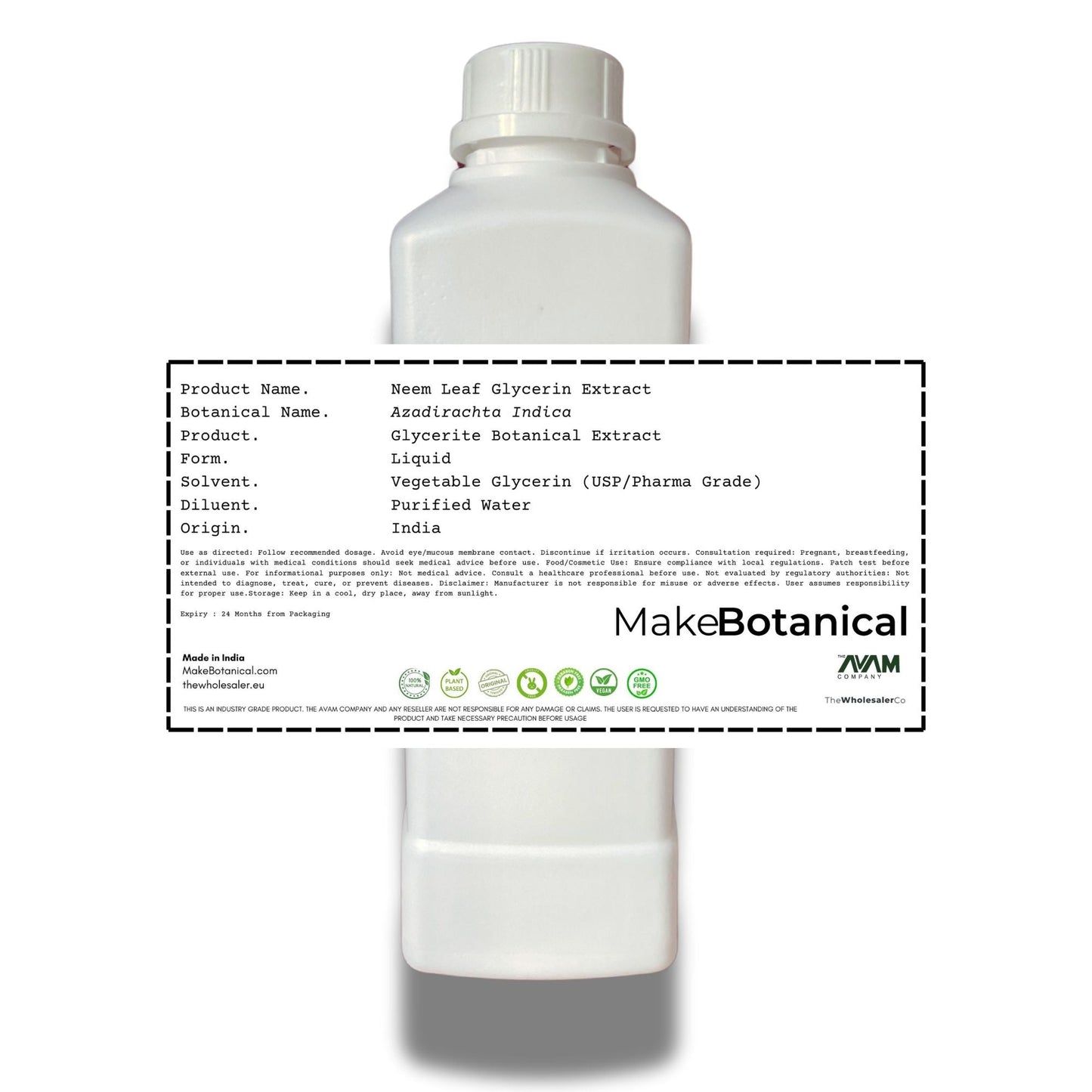 Neem Leaf Glycerin Extract - Azadirachta Indica