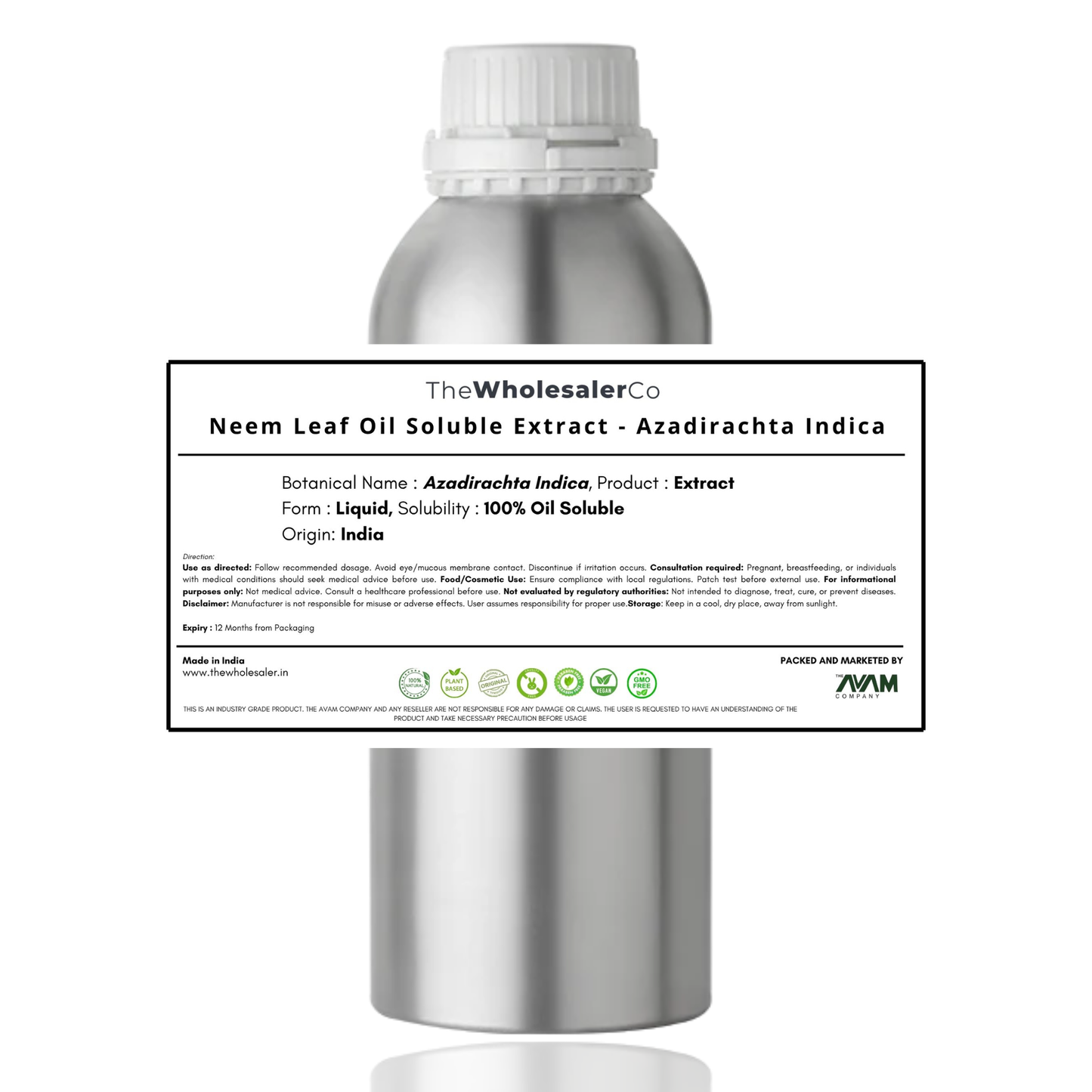 Neem Leaf Oil Soluble Extract - Azadirachta Indica