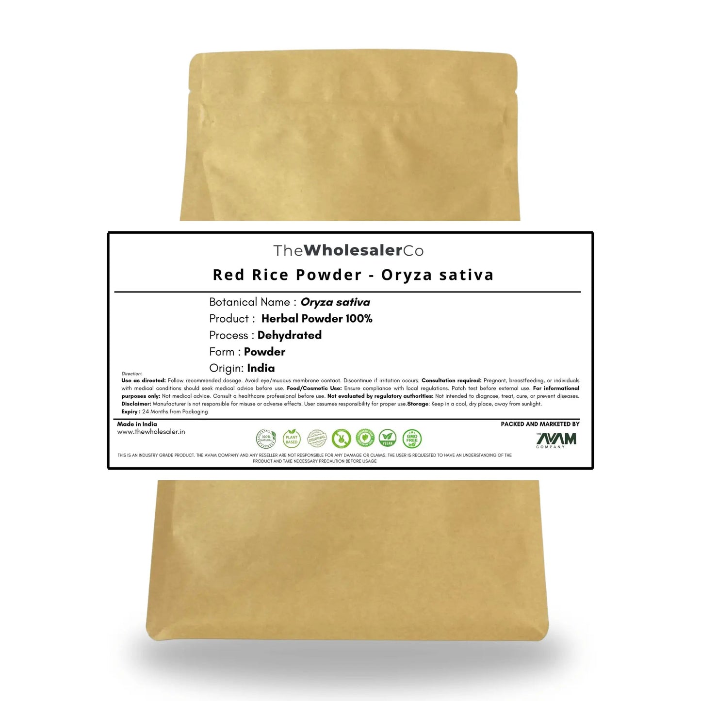 Red Rice Powder - Oryza sativa Bulk Supplier@TheWholesaleCo Prices