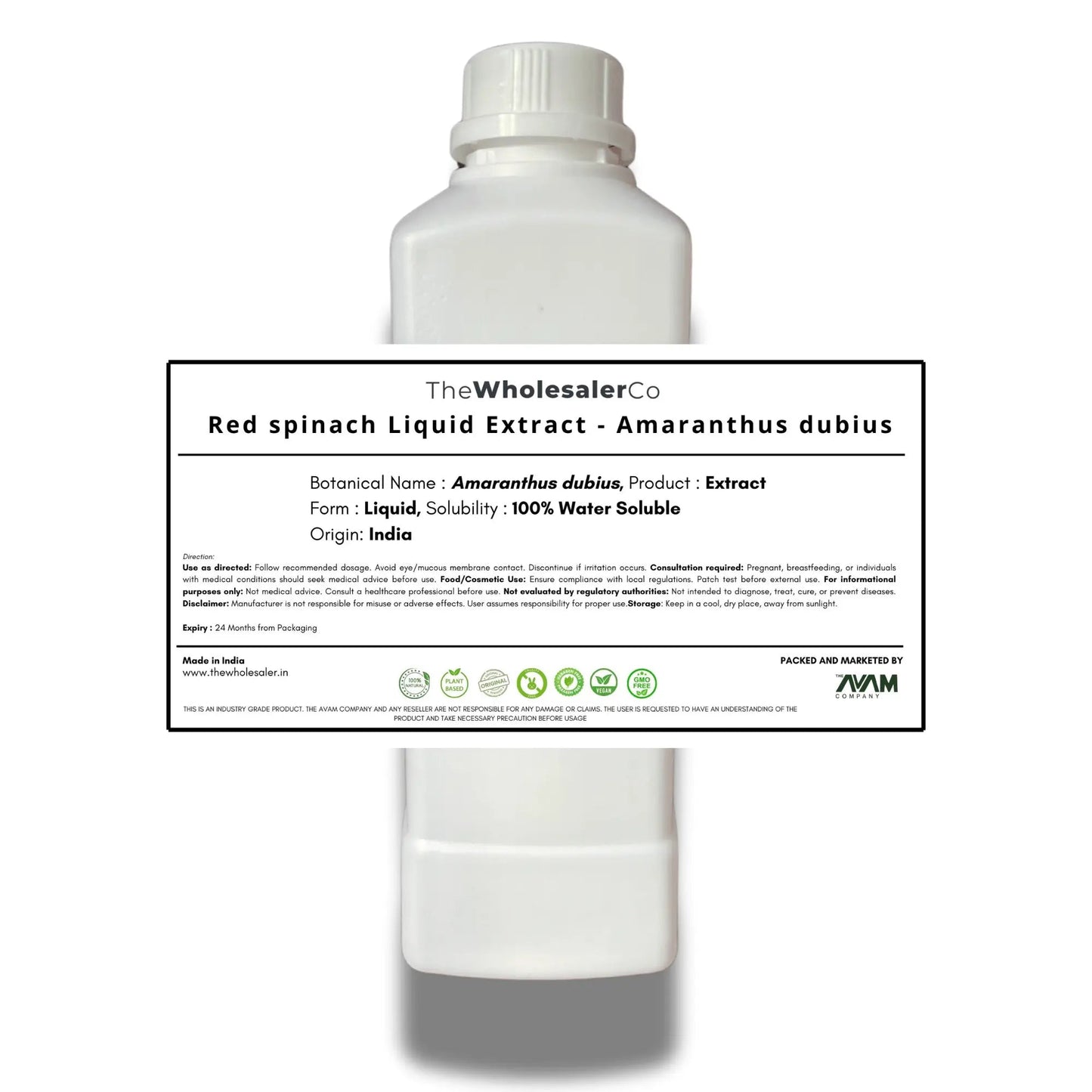 Red spinach Liquid Extract - Amaranthus dubius Bulk Supplier@TheWholesaleCo Prices