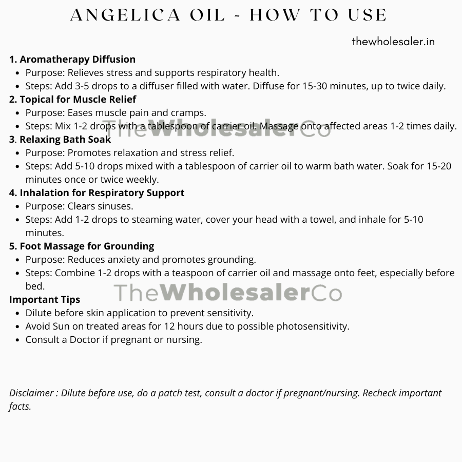 Angelica Oil - Angelica Archangelica