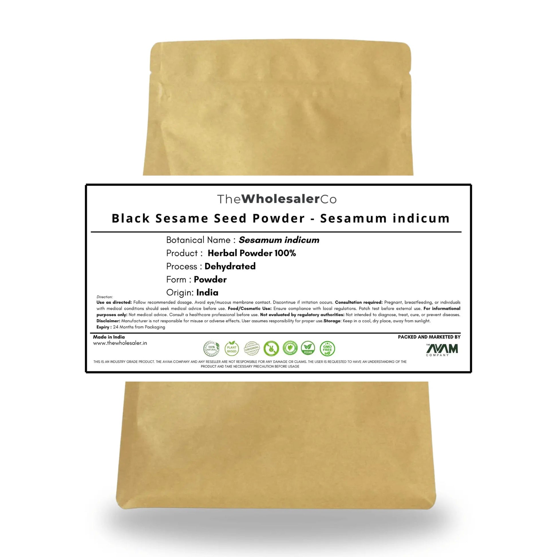 Black Sesame Seed Powder - Sesamum indicum Product vendor