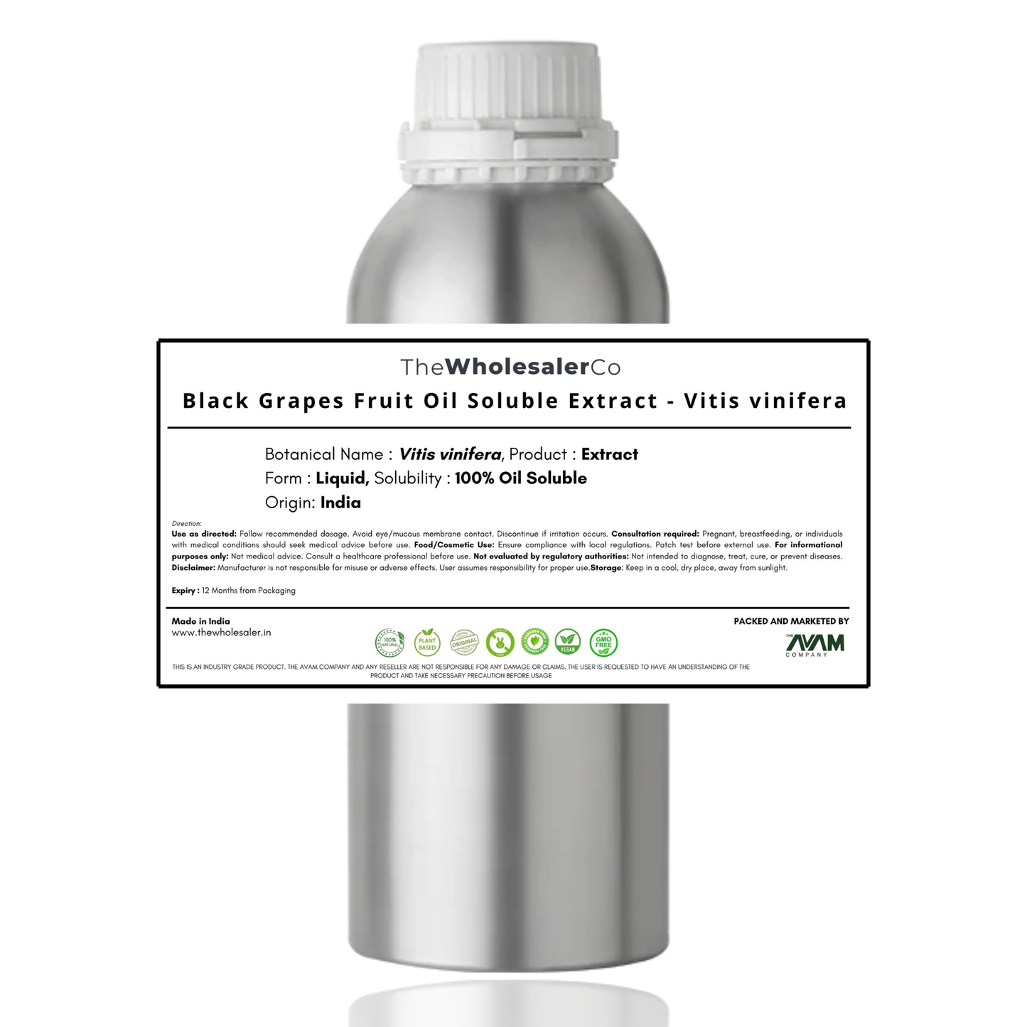 Extrait liposoluble de Pépins de Raisin Noir - Vitis vinifera