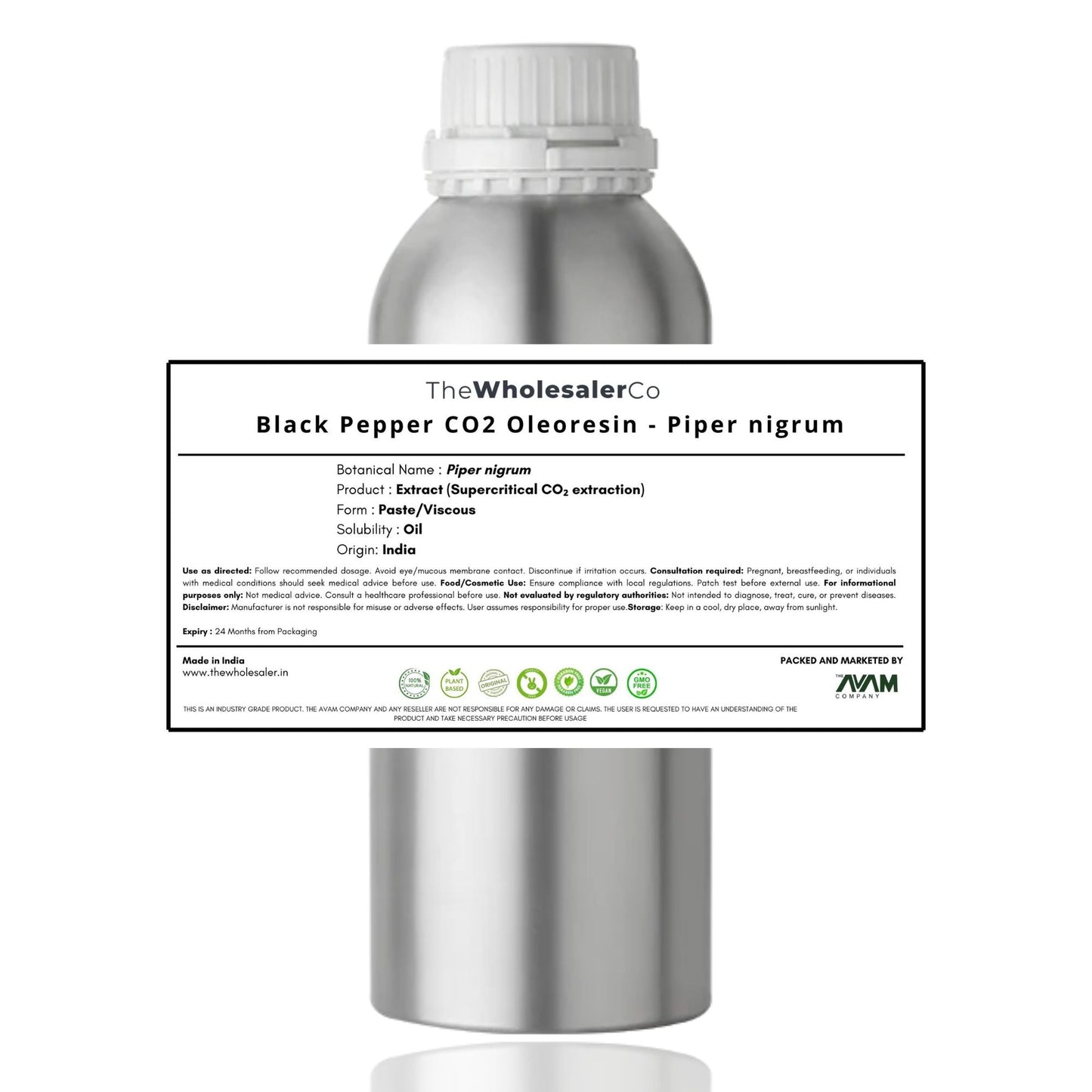 Black Pepper CO2 Oleoresin - Piper nigrum