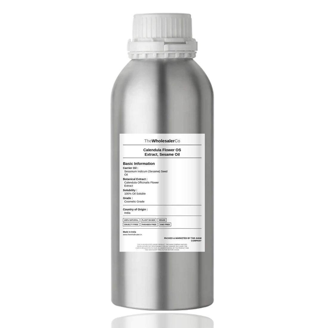 Calendula Flower oil-soluble extract in Sesame Oil