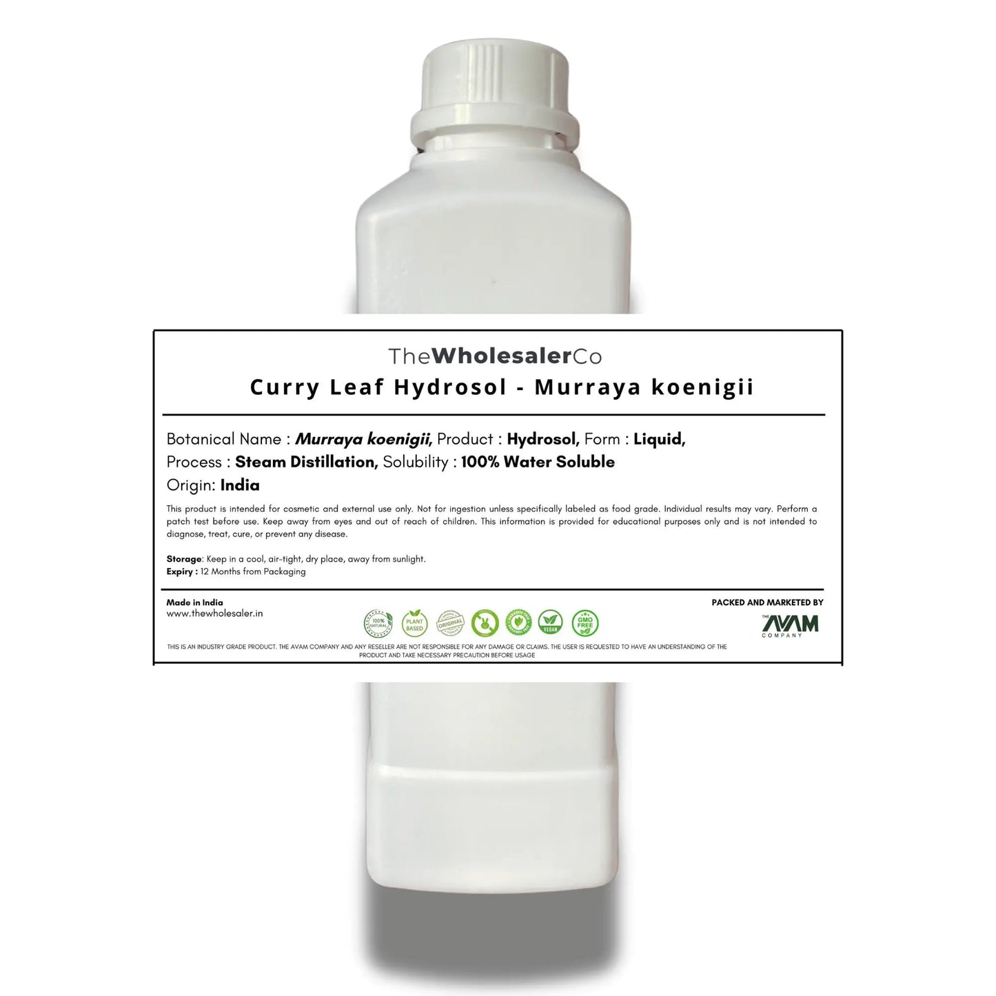 Curry Leaf Hydrosol - Murraya koenigii Bulk Supplier@TheWholesaleCo Prices