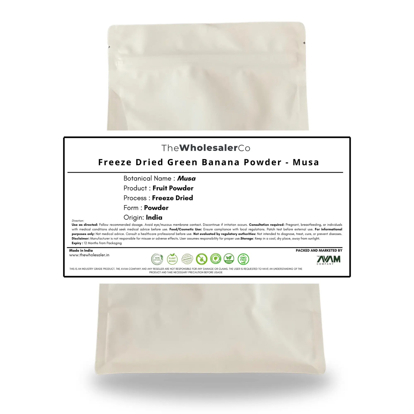 [IN] Freeze Dried Green Banana Powder - Musa