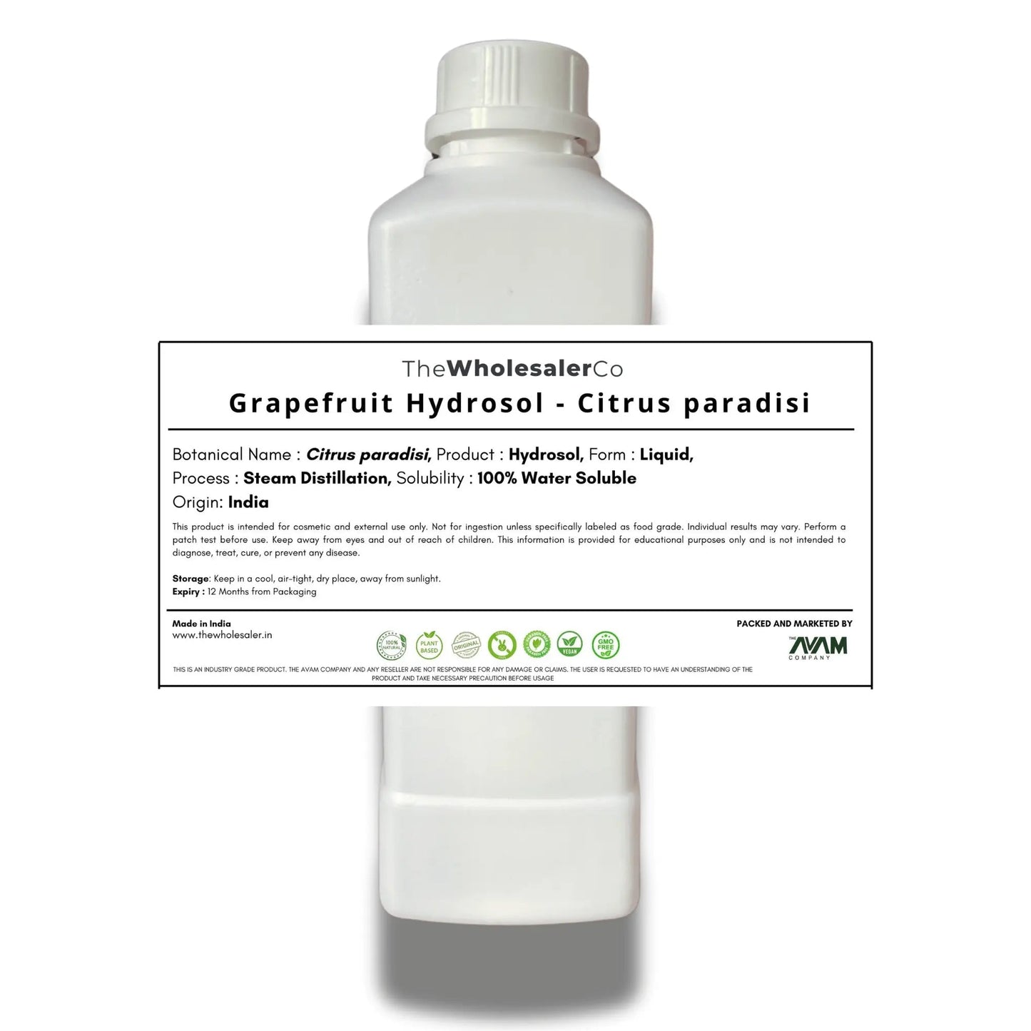 Grapefruit Hydrosol - Citrus paradisi Bulk Supplier@TheWholesaleCo Prices