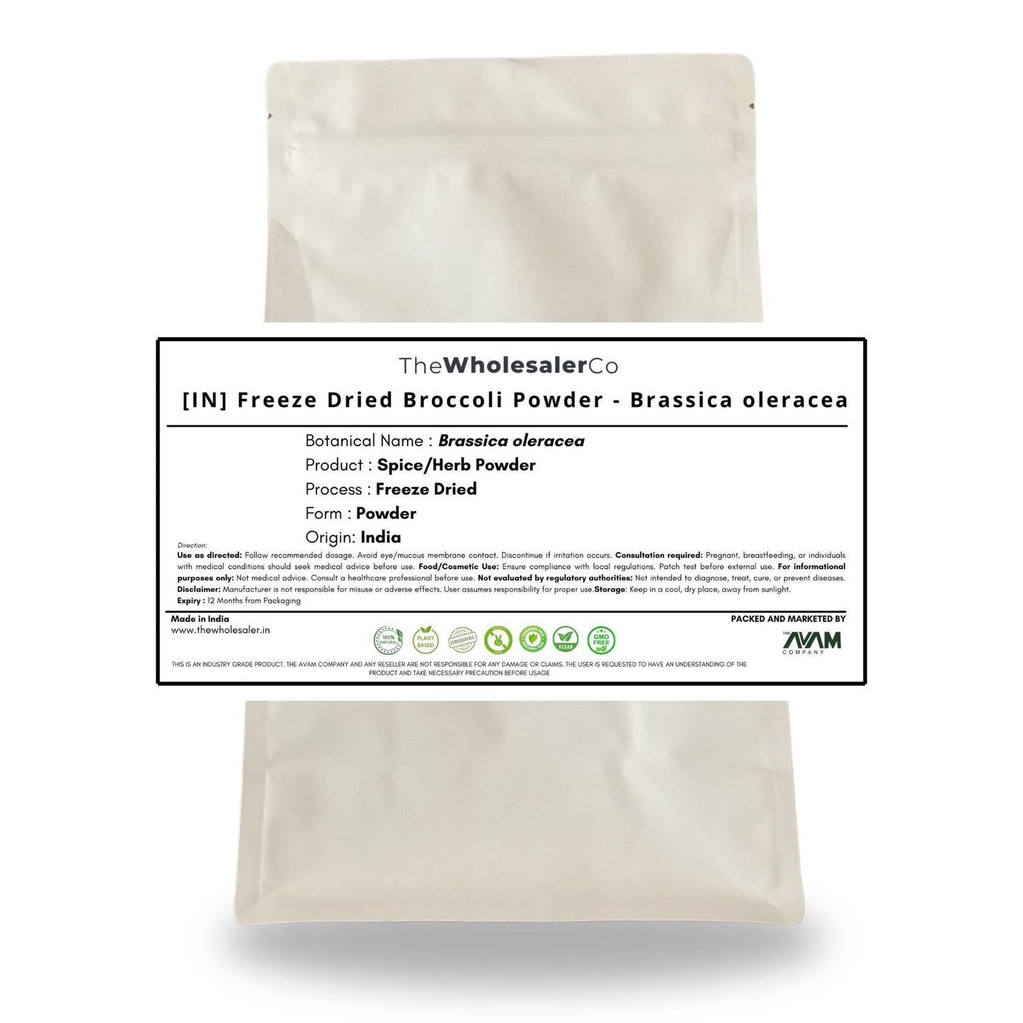 [IN] Freeze Dried Broccoli Powder - Brassica oleracea