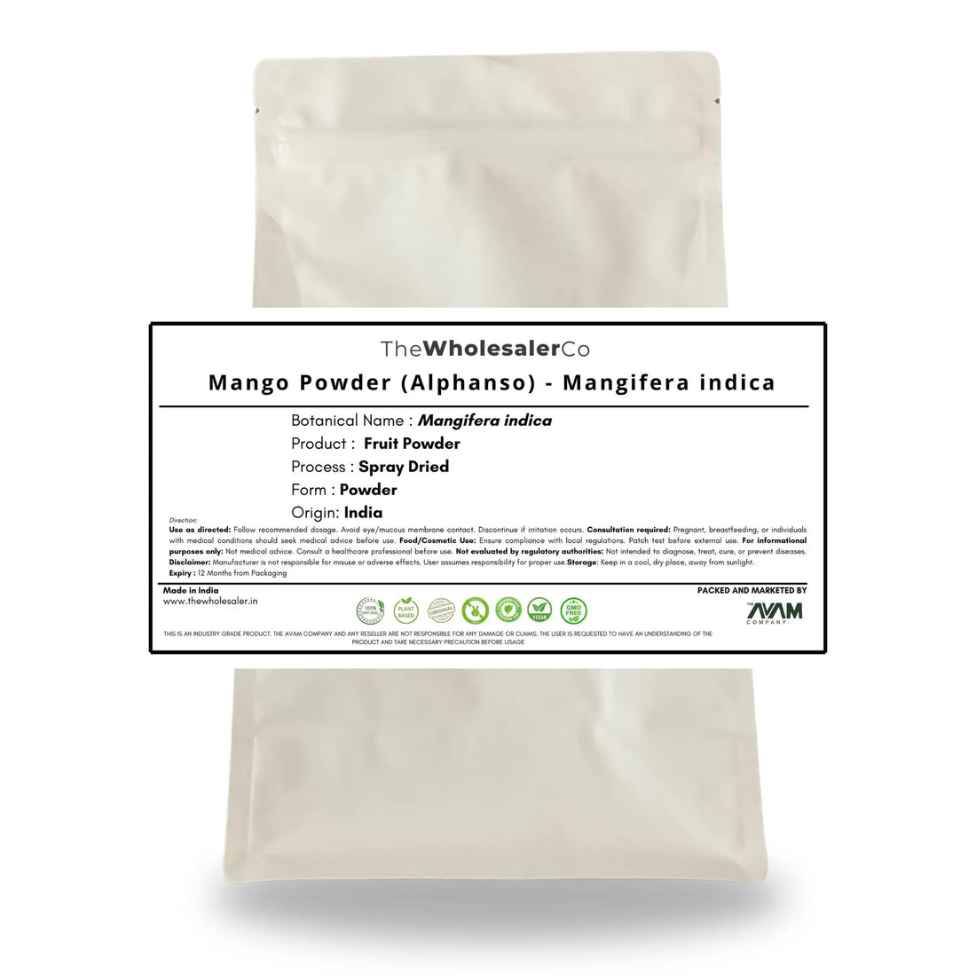 Mango Powder - Alphanso - Mangifera indica Bulk Supplier@TheWholesaleCo Prices