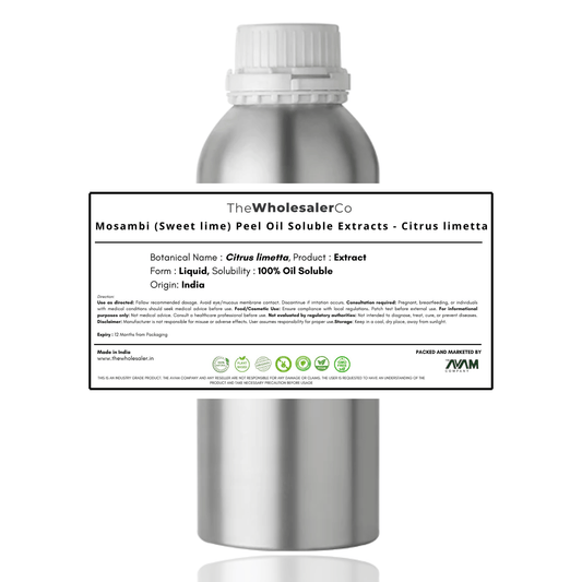 Mosambi (Sweet lime) Peel Oil Soluble Extracts - Citrus limetta
