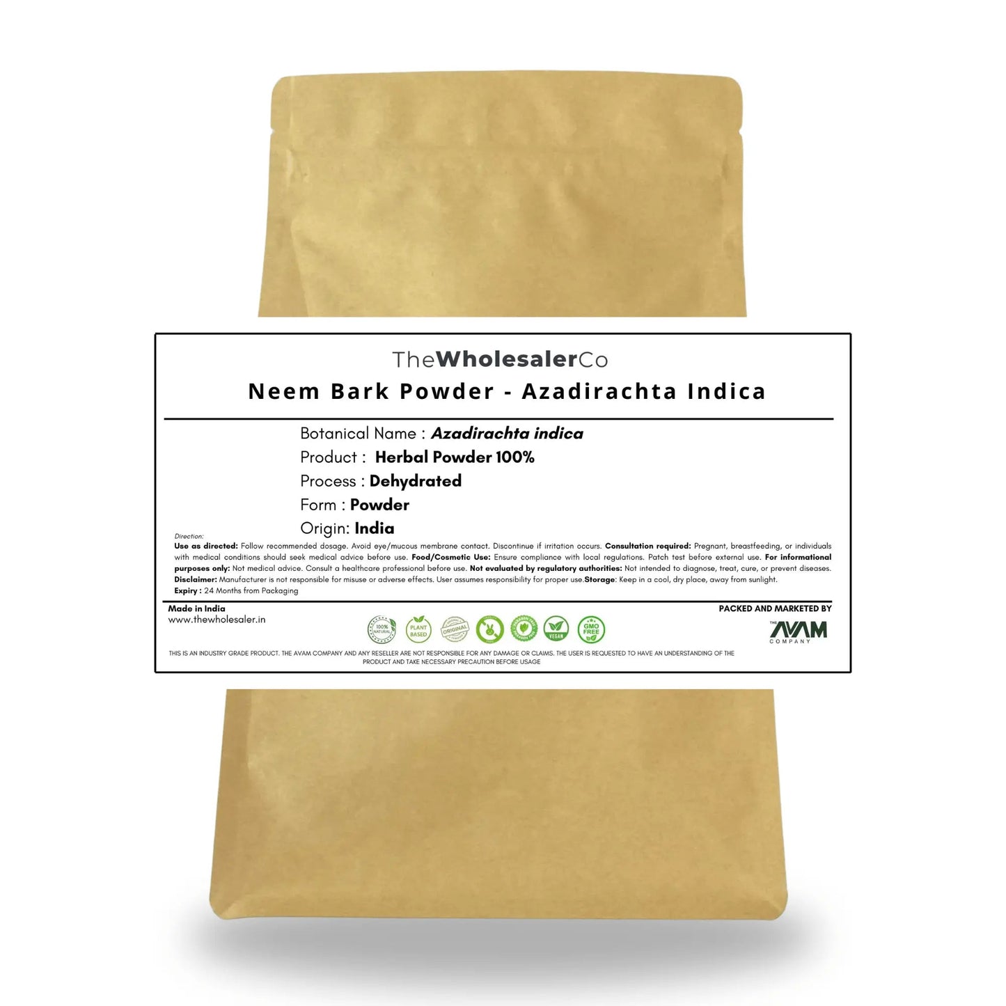 Neem Bark Powder - Azadirachta Indica Product vendor