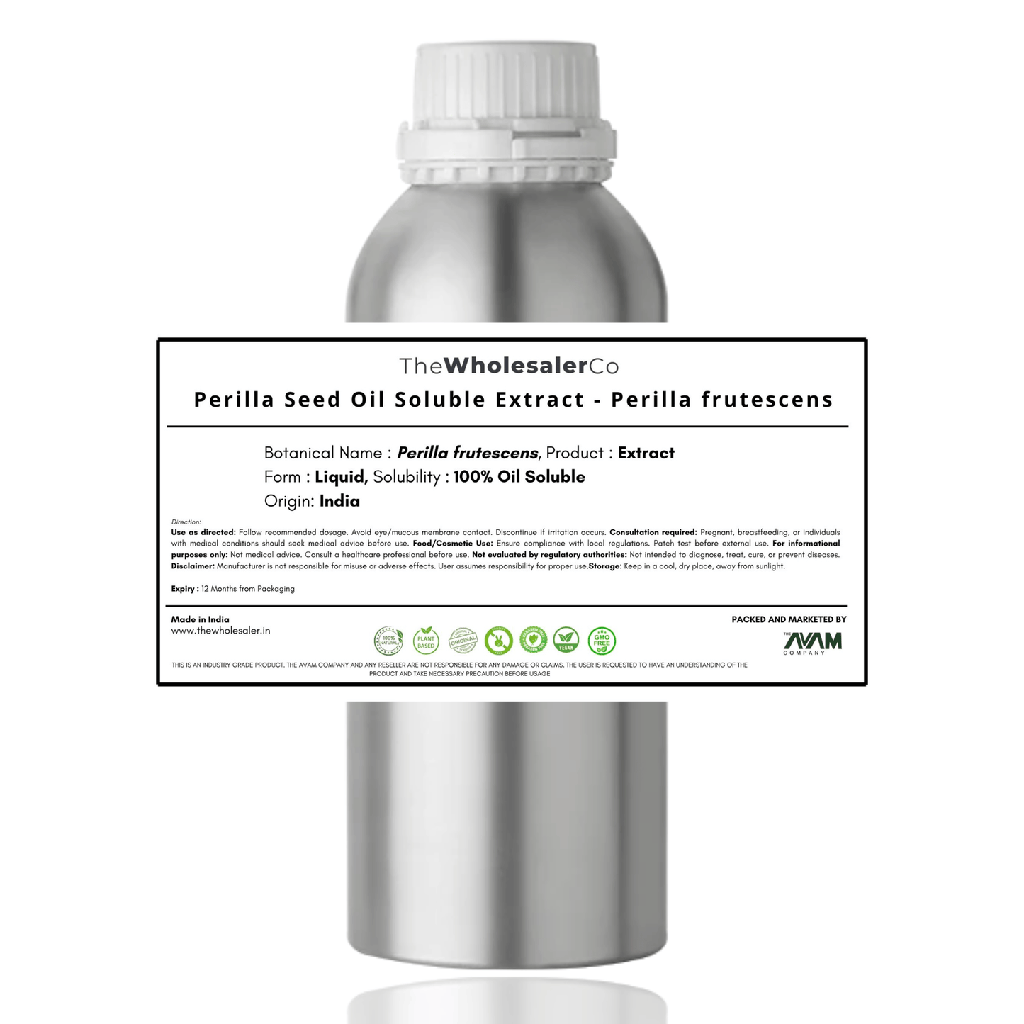 Extrait liposoluble de graines de périlla - *Perilla frutescens*