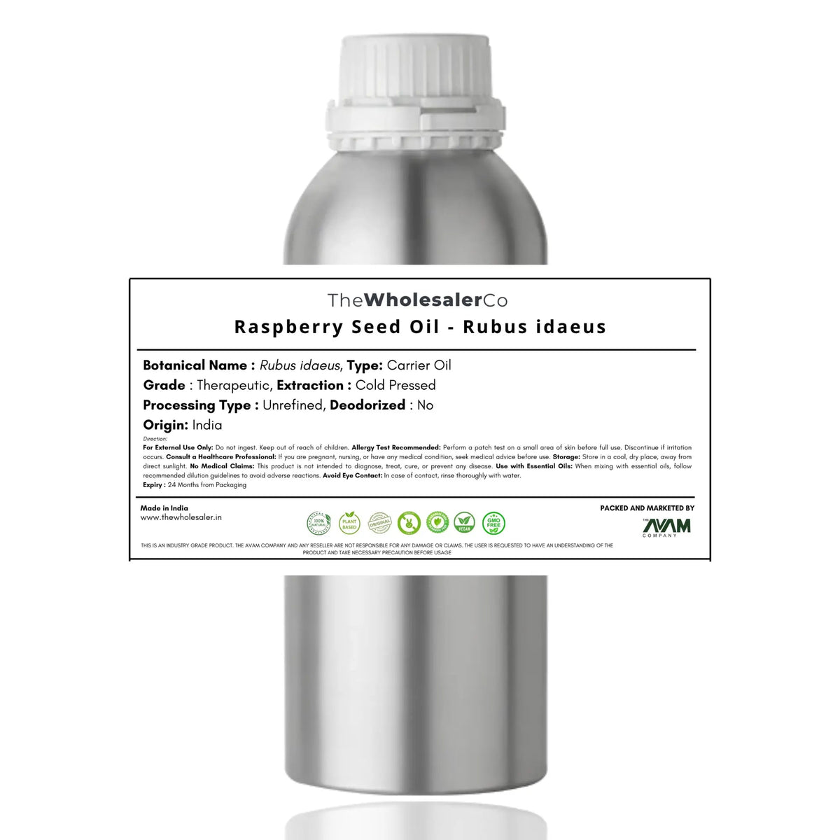 Raspberry Seed Oil - Rubus idaeus- Bulk Supplier@TheWholesalerCo Prices ...