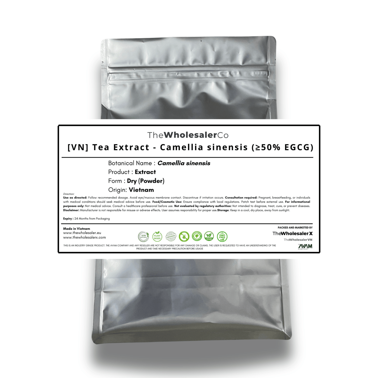 [FR] Extrait de thé - Camellia sinensis (≥50 % EGCG)
